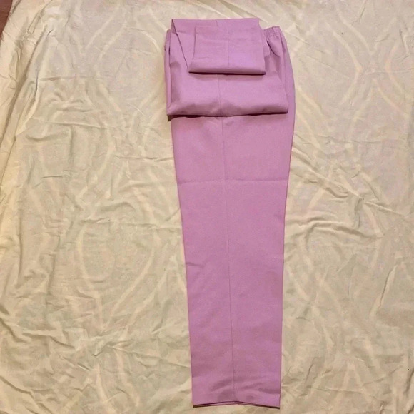 BRIGGS NY Elastic Waist Pull On Pants ~ Sz 12 ~ Pink ~ High Rise ~ Vintage - Picture 3 of 10